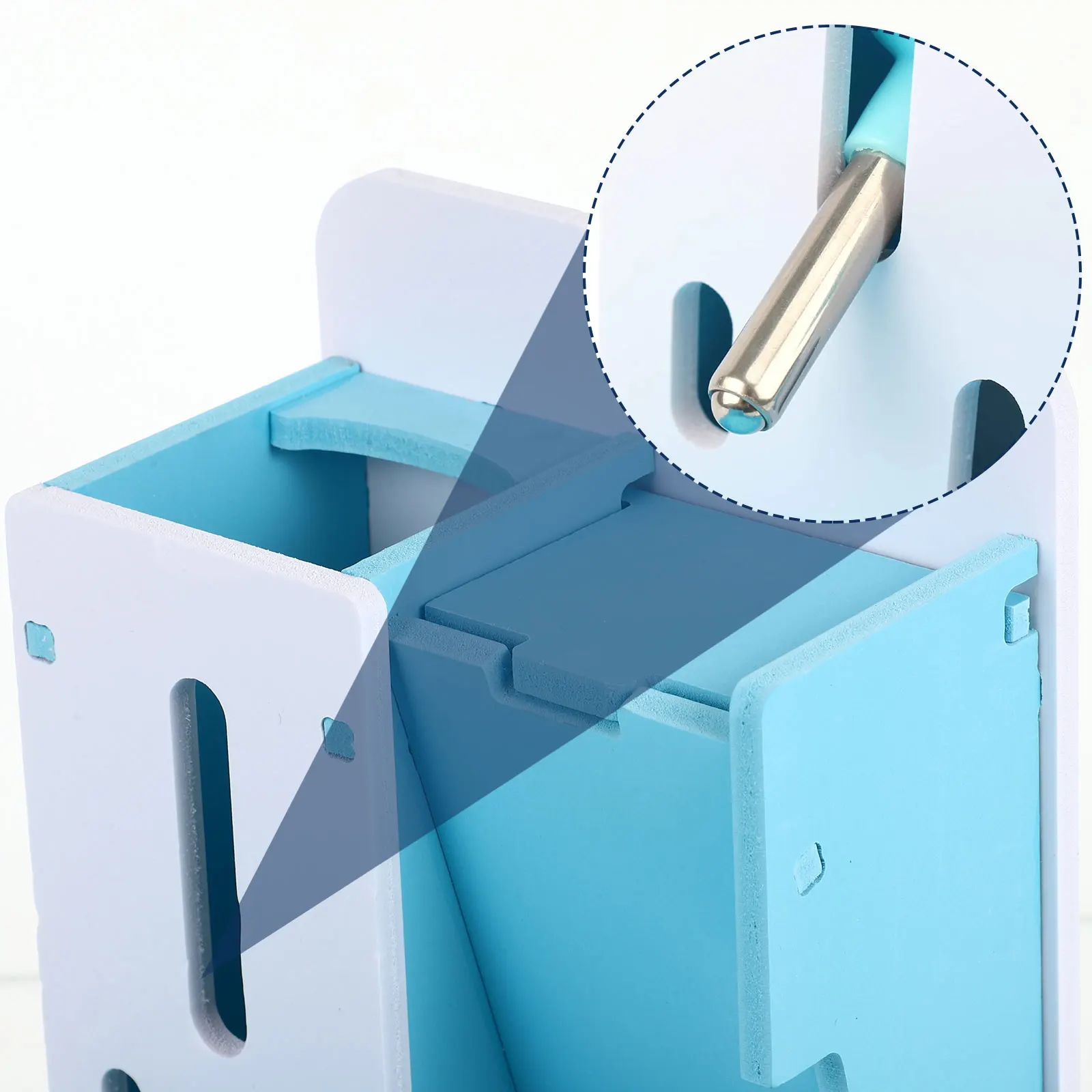 

Mini Hamster Food Bowl Detachable Pet Food Kettles Durable Guinea Pig Feeding Container Small Animal Supplies Blue Pet Supplies