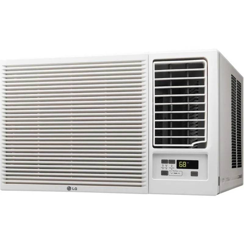 7,500 BTU Window Air Conditioner with Auxiliary Heat, Electronic Controls with Remote, 2 Speeds for Cool, Heat and Fan