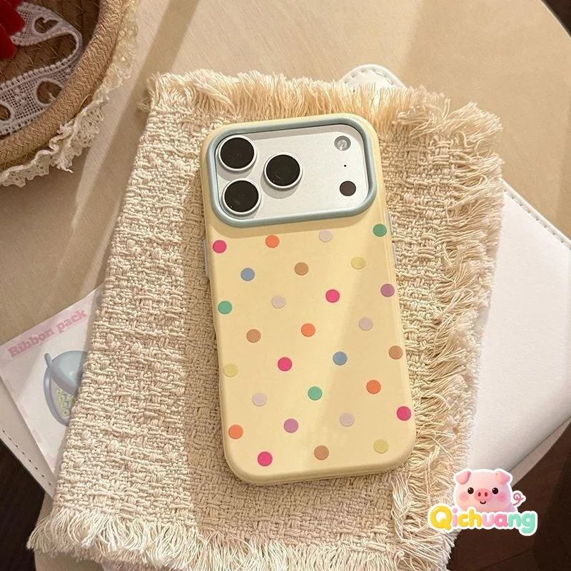 Colorful Polka Dot Soft Cover For Honor 600 600E 500 400 200 90 Smar 70 Magic 8 7 6 5 4 Lie Play 10A 5G Camera Frame Casingver