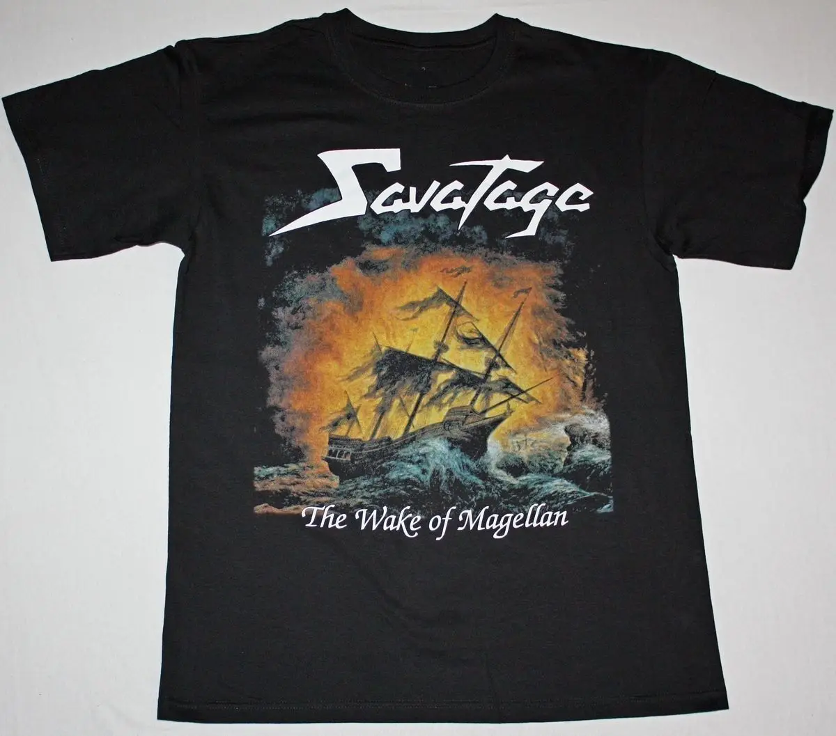 SAVATAGE MAGELLAN'S Wake up Cotton Black For Men T-shirt S-4XL NG2200