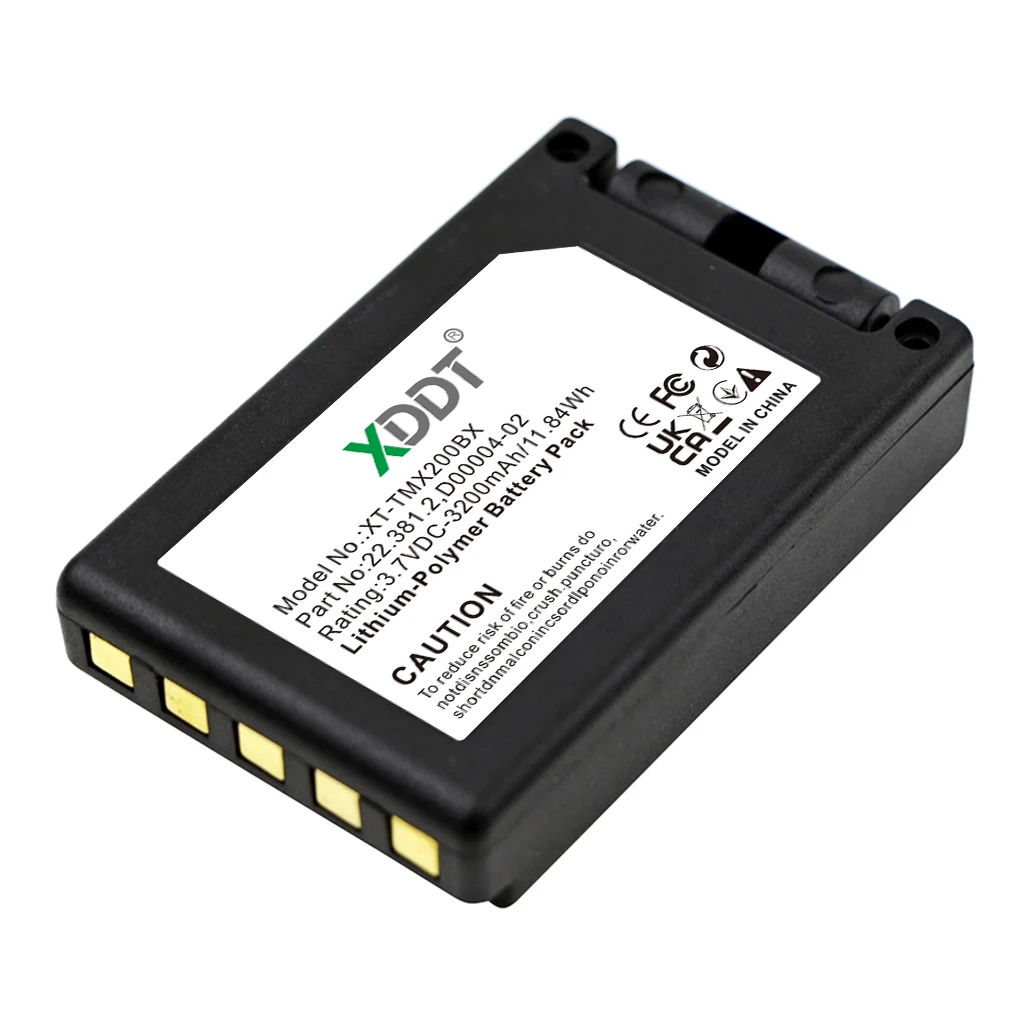 XDDT Crane Remote Control Battery 3.7V/3200mAh 22.381.2,D4-02,D00004-02,M245060 for Teleradio TG-TXMNL