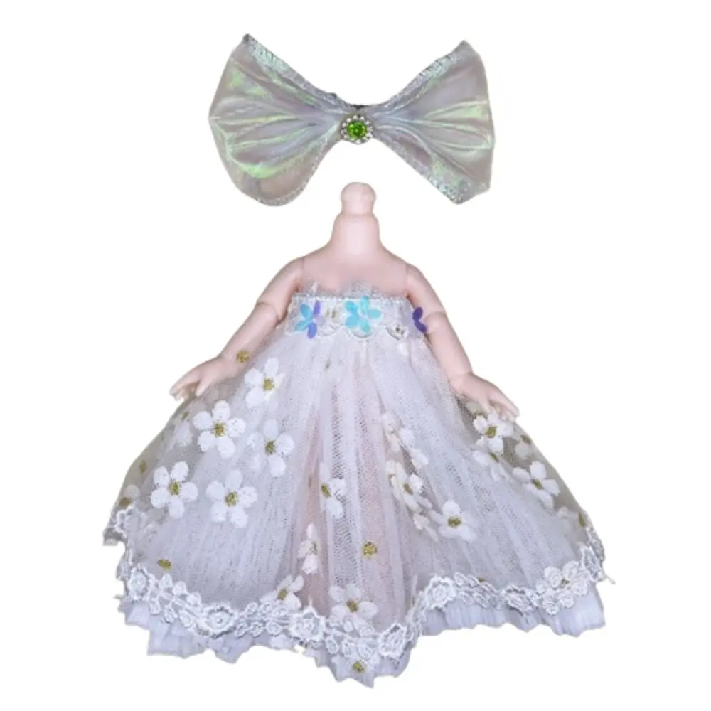 

Replacement Outfit 16cm BJD Dolls Clothes Plush Patch Sweet Skirt Jk Uniform Skirt Cartoon DIY Clothing Doll Clothes Suit