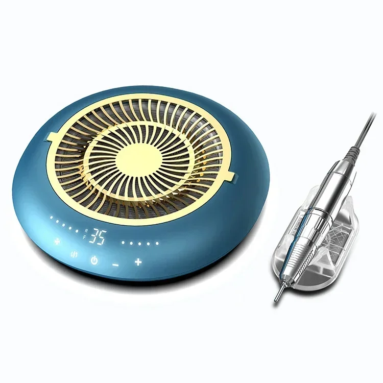 New Electric Nail Drill Machine File With Nail Dust Vacuum Collector 2 In 1 Nail Salon 36*24.5*7.7cm 0-35000RPM.MAX Stainless St