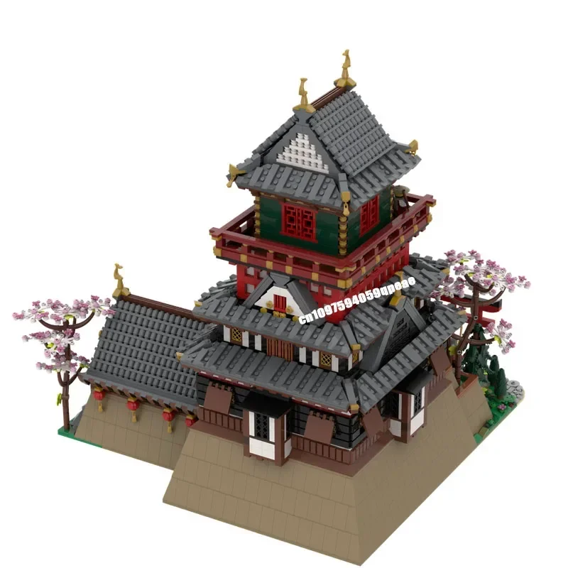 Nieuwe 6618 Stuks Beroemde Ninja Serie Samurai Kasteel Moc Street View Model Custom Puzzel DIY Creatieve Ideeën Kid Speelgoed Verjaardagscadeau