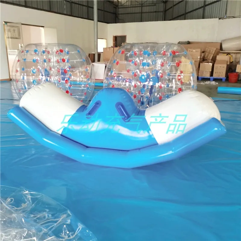 Customized Children's Inflatable Float Seesaw Banana Boat Water Park Props