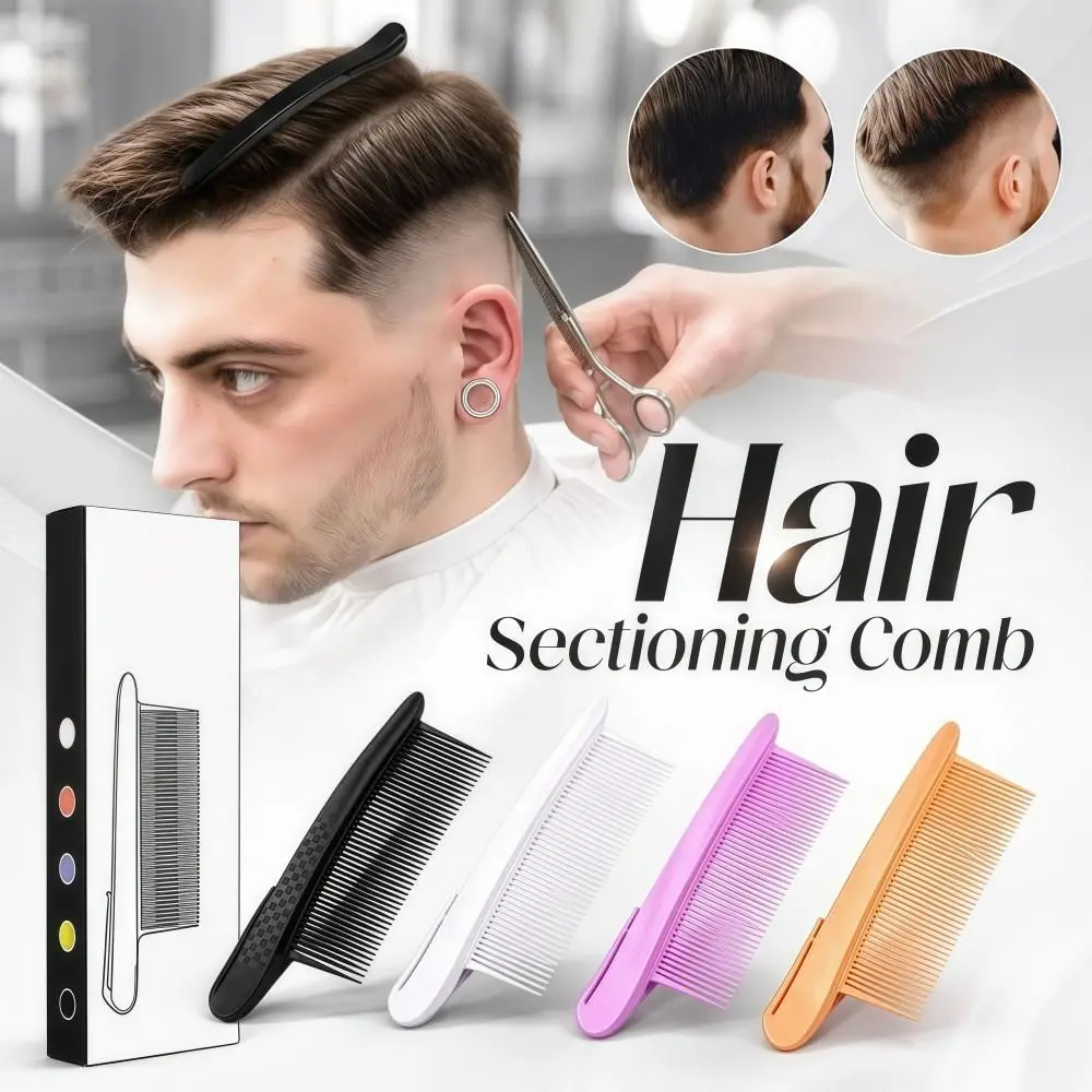 Anti-Static Hair Sectioning Comb Smooth Portable Barber Parting Comb Durable Lightweight Styling Partition Comb Salon Hair