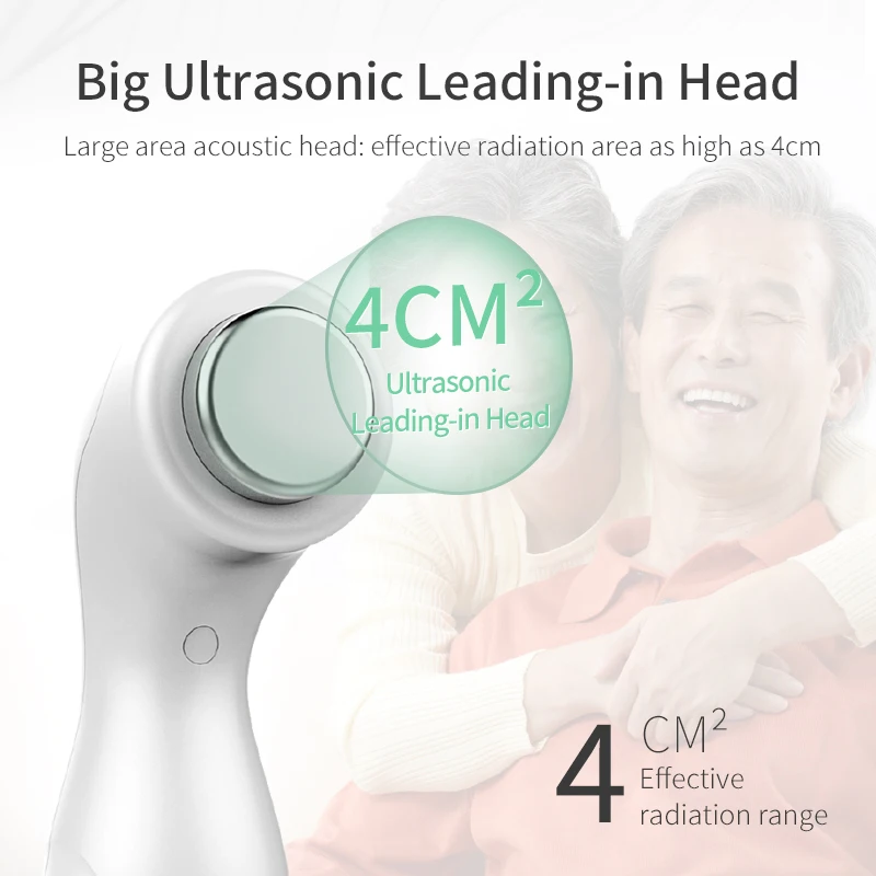 Ultrasound Therapy Machine Ultrasonic Physiotherapy Instrument for Body Pain Relief Deep Muscle Massager Adult with LCD Display