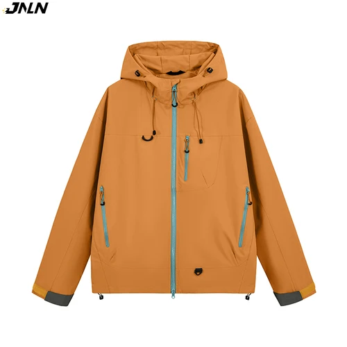 Imagen 1 del producto JNLN Chaqueta de senderismo impermeable para hombre y mujer, cortavientos para senderismo, Camping, montañismo, Unisex, para deportes al aire libre, impermeable a prueba de viento