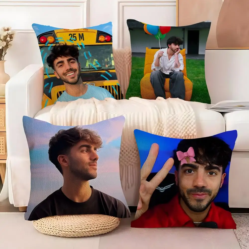 Internet Celebrity Fede V-Vigevani Cushion Cover  Plush Fabric Soft Double Sided Print Sofa Cushion Cover Throw Pillow Covers