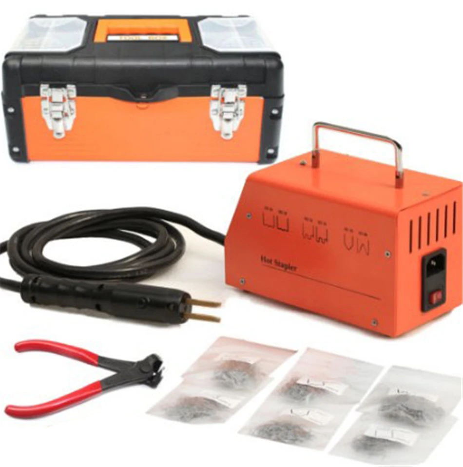 auto Car Bumper Repair Plastic Welder Kit Hot Stapler Plastic Welding Hot Staple Gun with 600PCS Staples