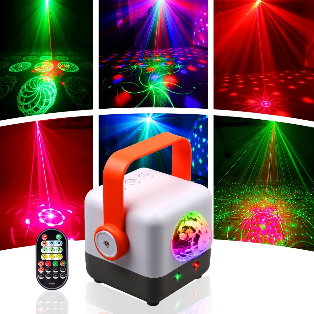 Party Lights Dj Disco Magic Ball Light With Remote Mini LED Strobe Stage Lighting Effect for Christmas Wedding Nightclub Shows