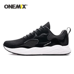 ONEMIX-Zapatillas deportivas transpirables para hombre, zapatos ligeros con cordones para entrenamiento, trotar, exteriores, informales, talla 39-46