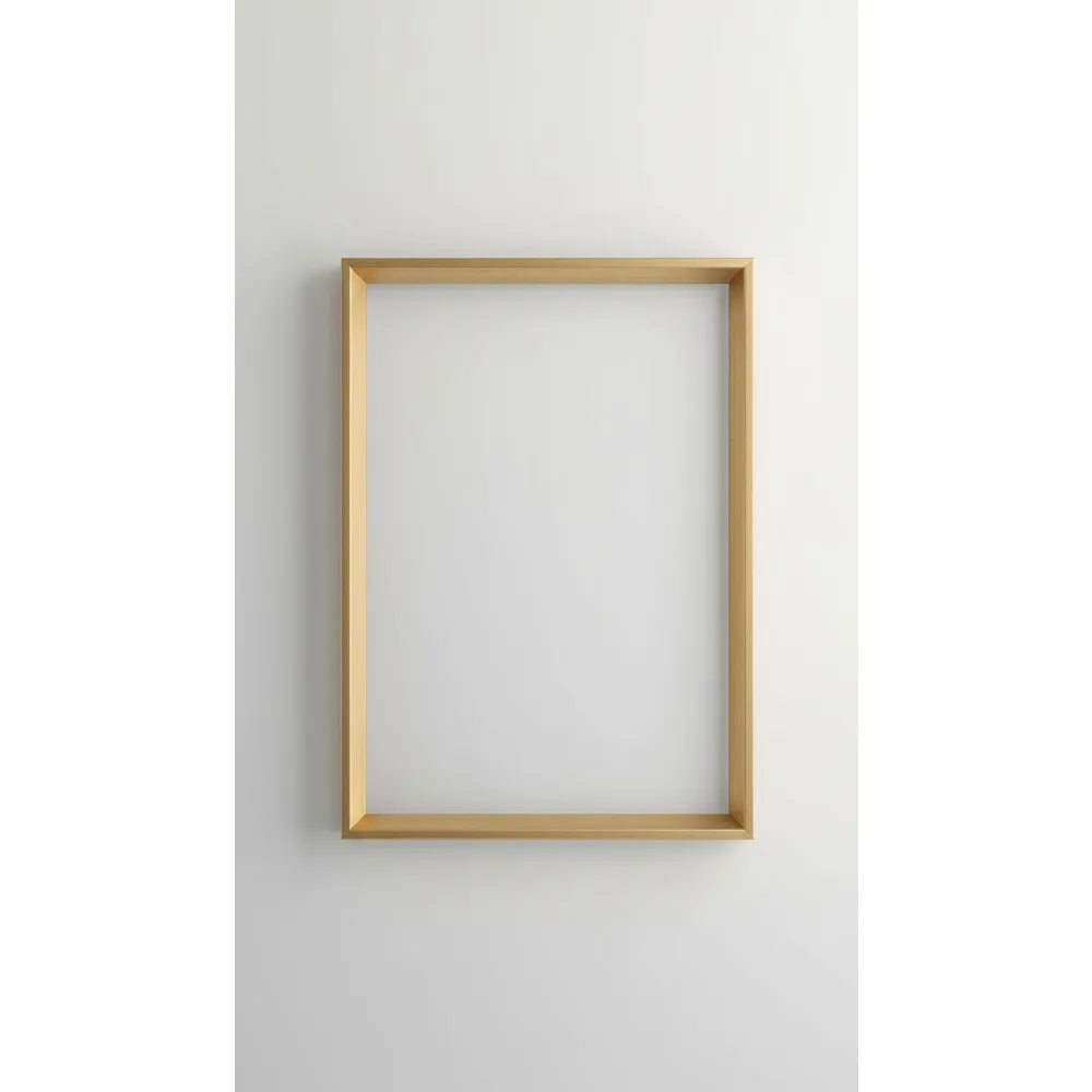 

Modern Gold Magnetic Dry Erase Board 16.5x25.5 for Home Office Wall Organization with Marker Included