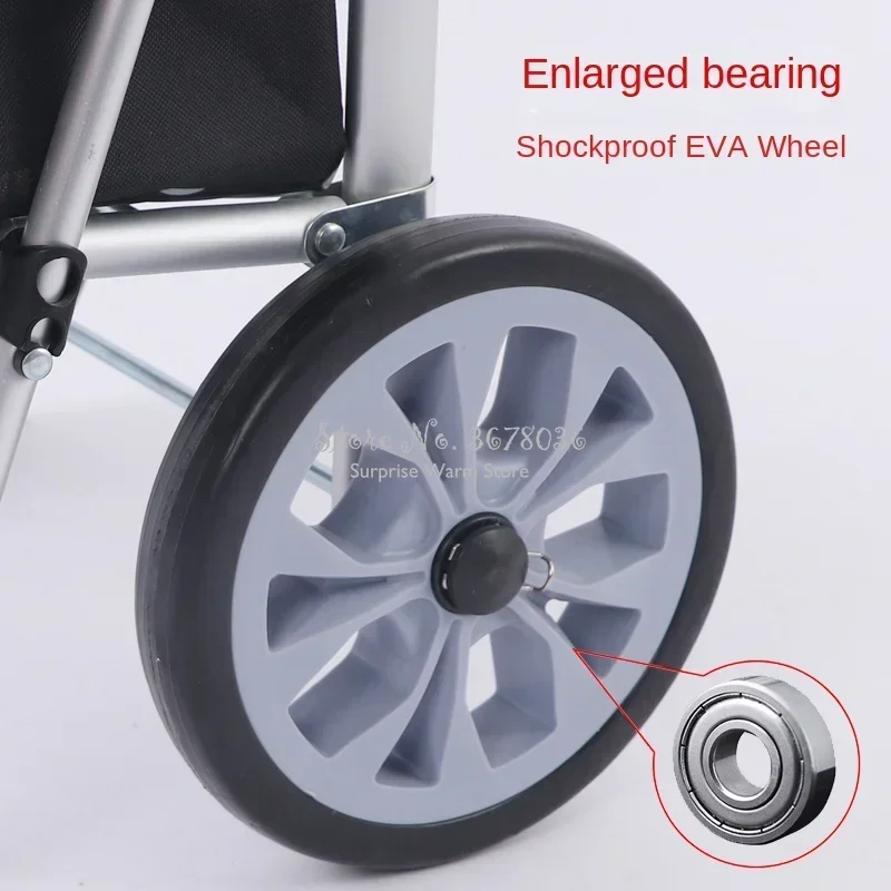 Replacement Wheels Shop Cart 20cm Diameter Grocery Cart Accessories Trolley Bearing Wheels Durable Cart Wheels Easy Replacement