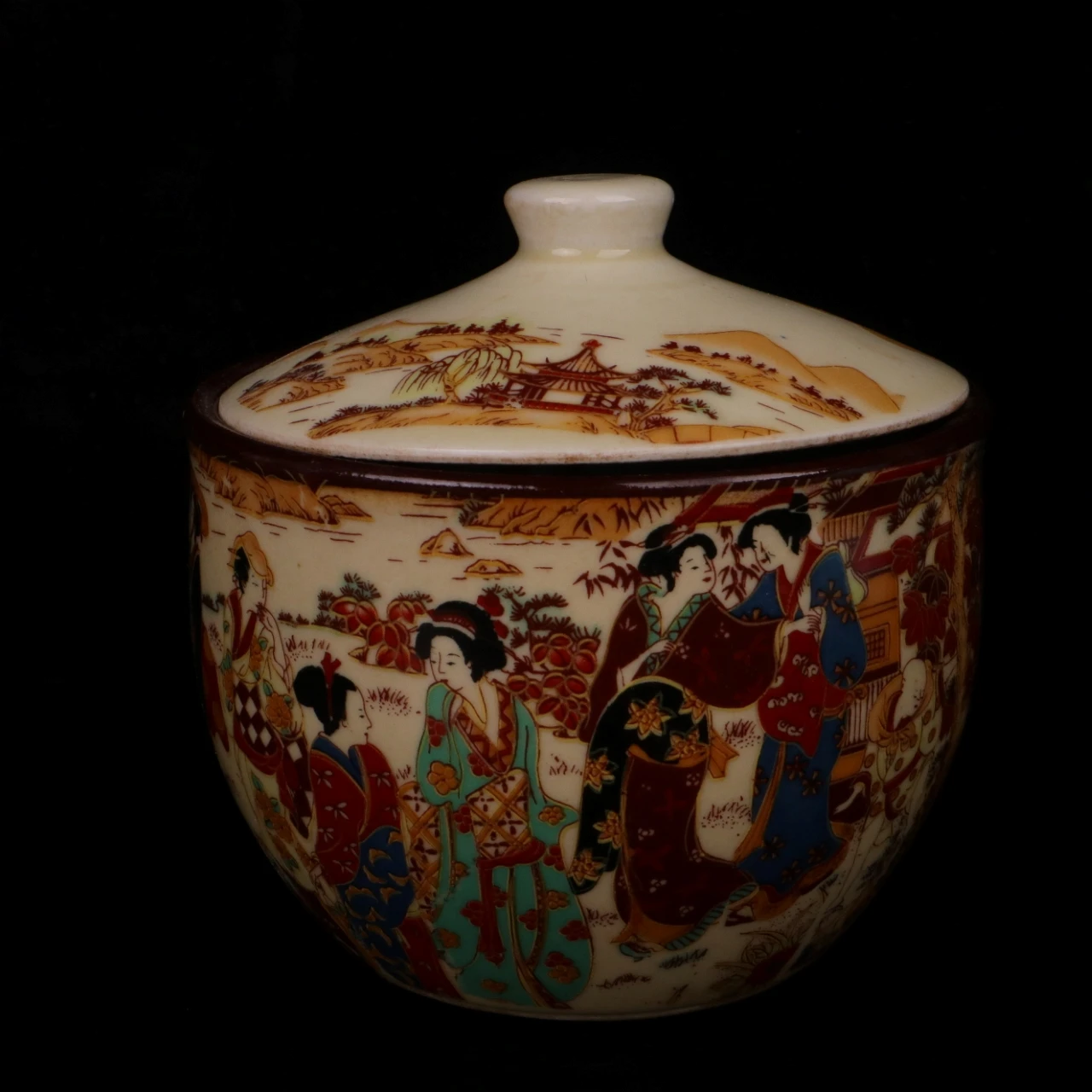 

Jingdezhen Ladies Image Storage Tank Antique Porcelain Decoration