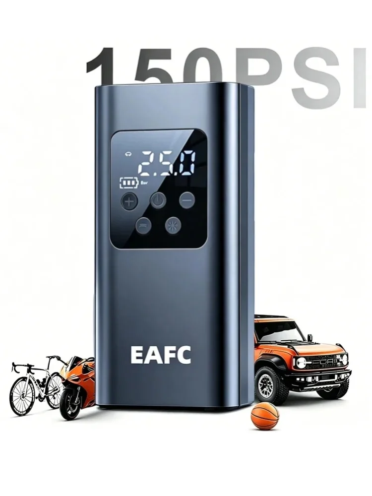 AliExpress EAFC Portable 150PSI Cordless Tire Inflator Wireless Air Compressor Pump for Car Motorcycle Bike Balls Inflatable Rubber Boats