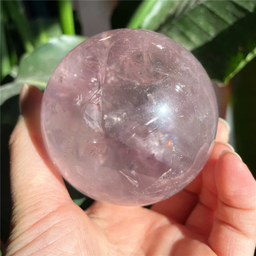 7cm 461g Low Price Amethyst Stone Sphere Feng Shui Gemstones And Crystals Decorative Ball Purple