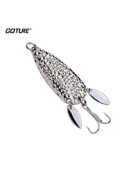 Goture Fishing Lures 24g Artificial Baits Metal Spoon Spinnerbait with Fishhook Fishing Tackle Sequin Lure for Pike Bass Trout