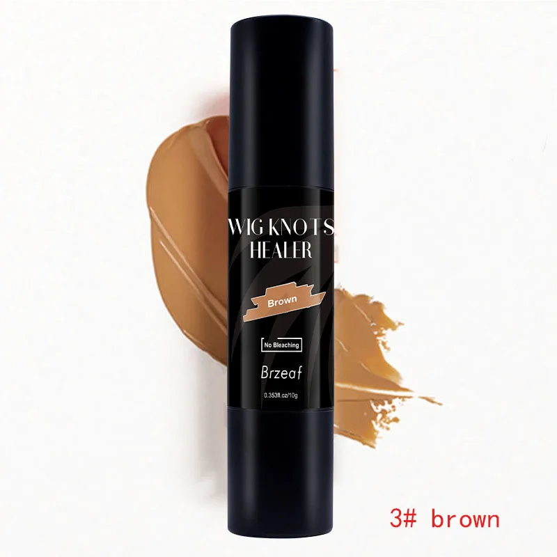 Pruik Kant Verven Stok met Borstel 10G Waterdichte Draagbare Kant Knoop Concealer Lichtbruin Donkerbruin Kant Tint lijmen