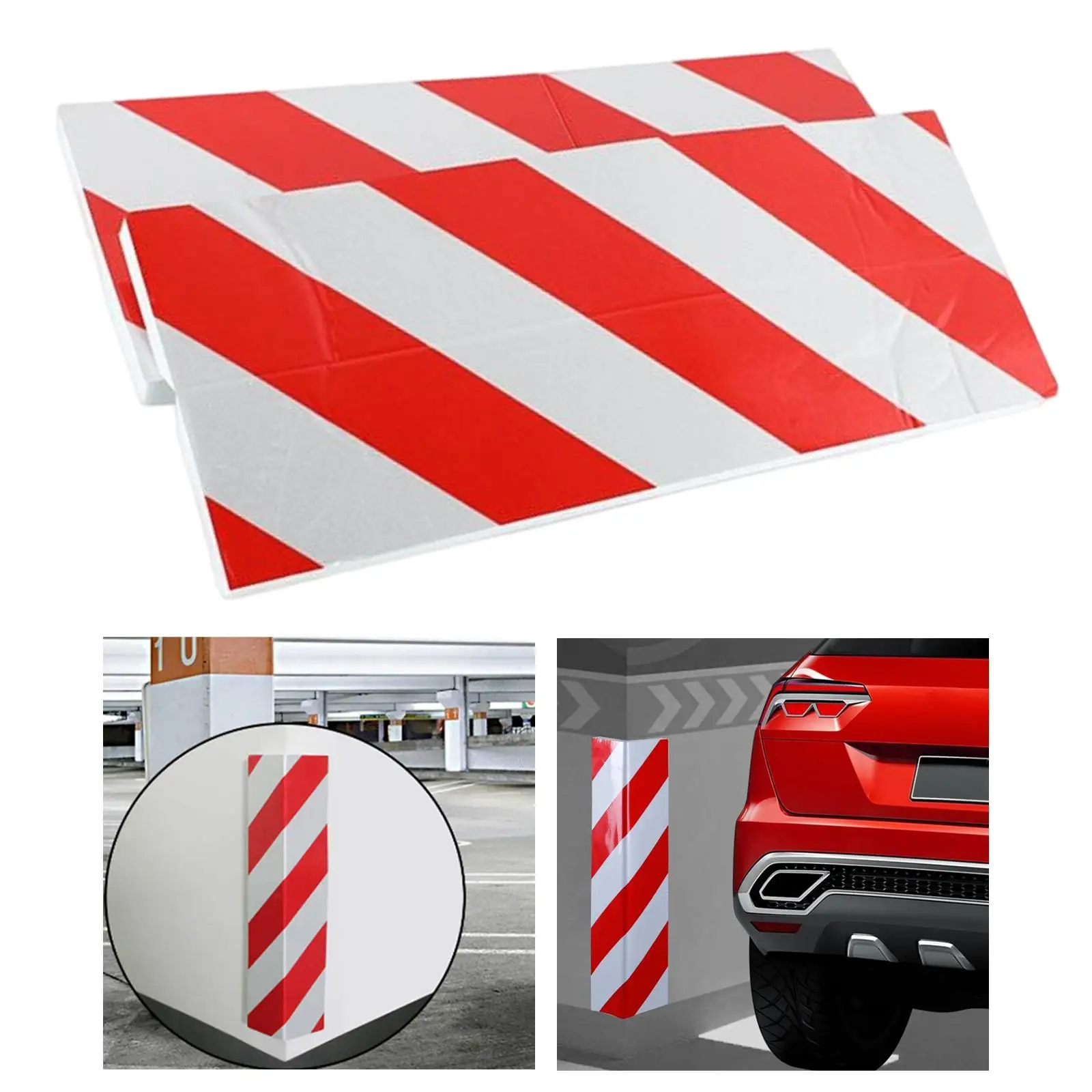 2 Pack Garage Wall Protector Anti Scratch Exterior Self Adhesive Wall Corner Guard for Parking Garage Parking Columns