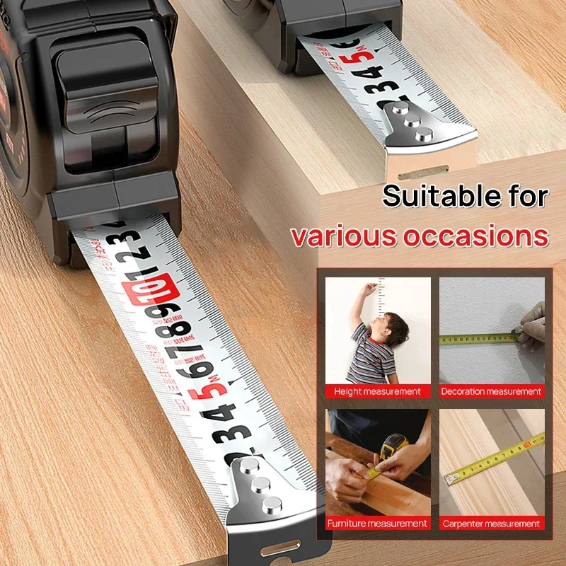 3/5/7.5/10m High Precision Measuring Tools Household Woodworking Ruler Thickening Waterproof and Anti-corrosion Tape Measure