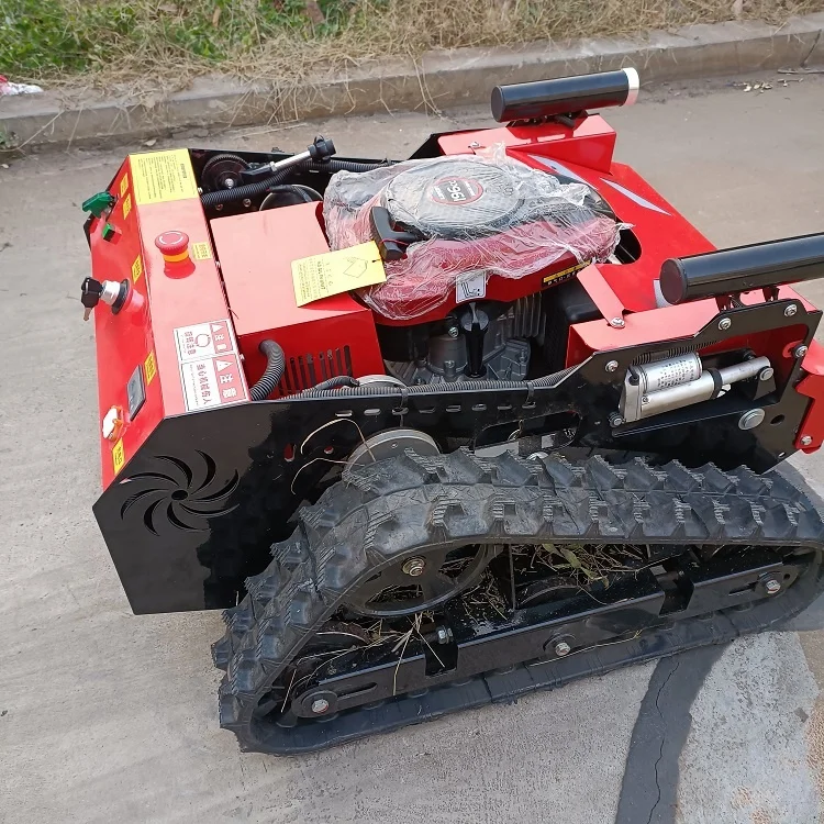 Farm Radio Control Mowers RC Slope Lawn Mower Tracked All Terrain Remote Control Robot Weed Mowing Machine
