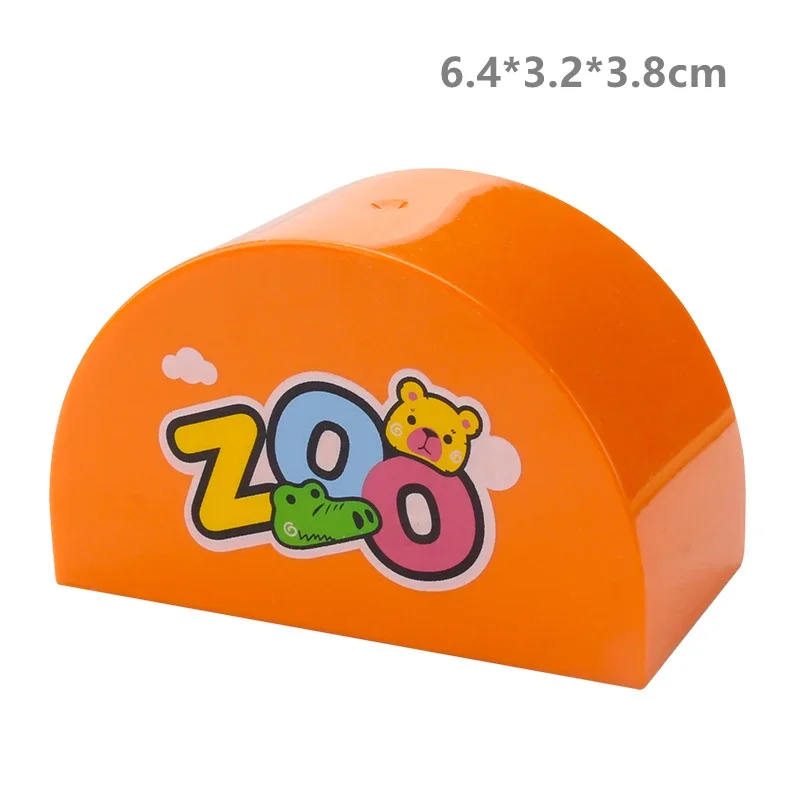 Grands blocs de construction à motifs imprimés, accessoires, gâteau, outils de Zoo, grandes briques compatibles, jouets créatifs pour enfants,