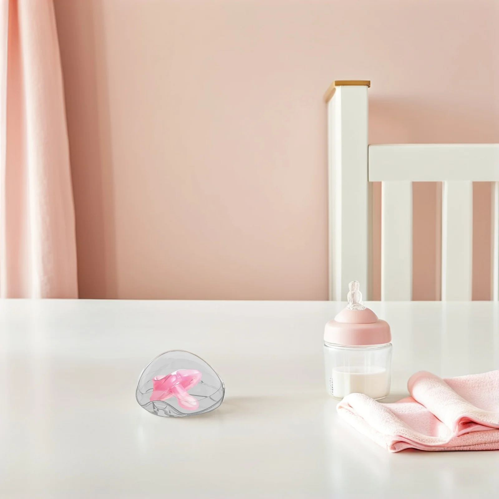 

6Pcs Pacifier Holder Case Portable Dustproof Triangle Baby Soother Organizer Storage Travel Nursery Stroller Pacifier Storage