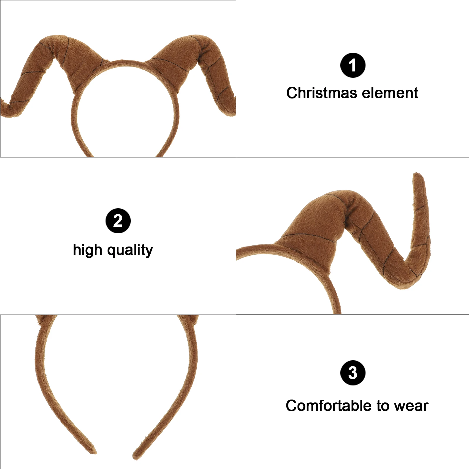 

Horns Headband Simulation Hair Accessories Antelope Antlers Christmas Girls Lightweight Comfortable cosplay exaggerated