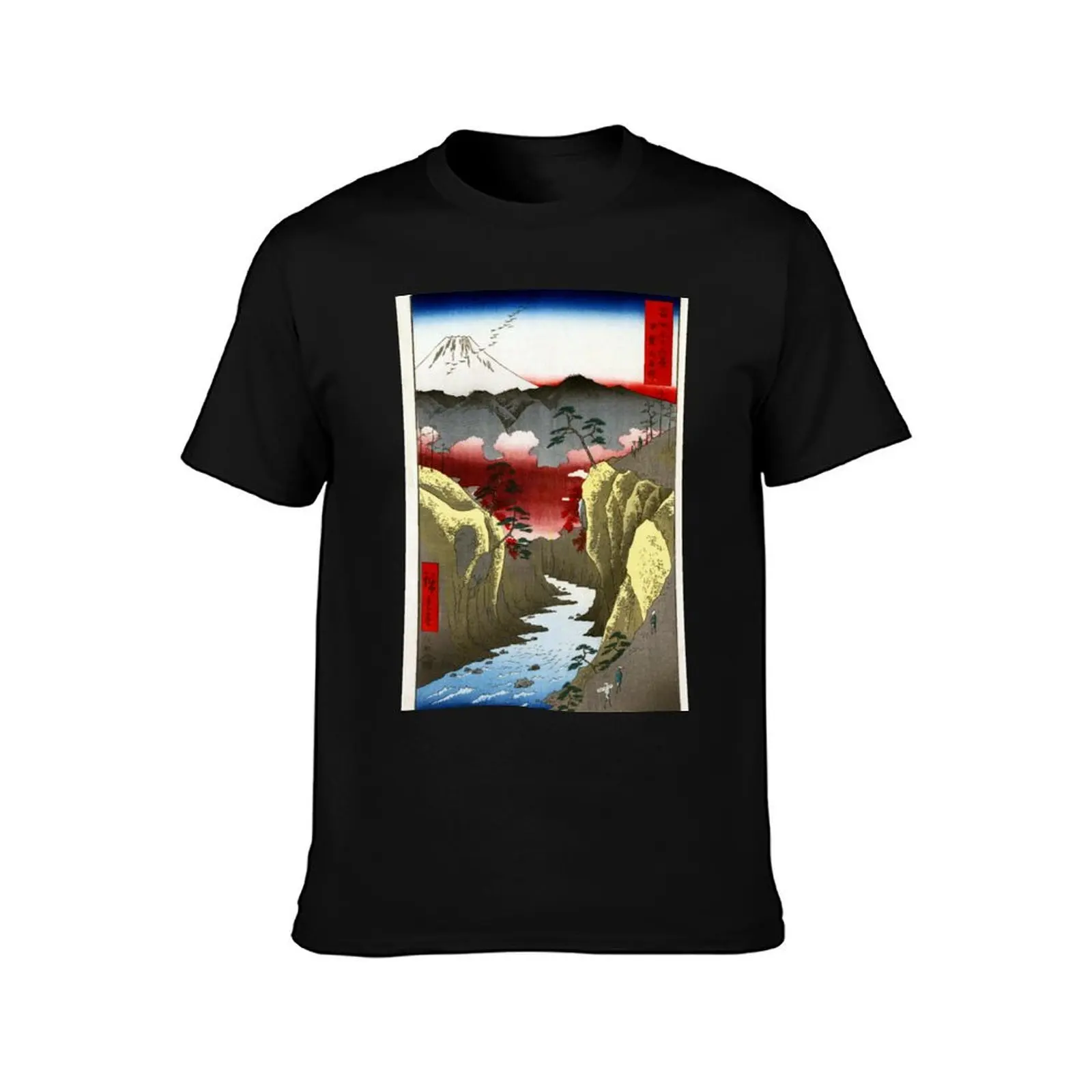 Utagawa Hiroshige Inume Pass in Kai Province T-Shirt t shirt man designer T-Shirt
