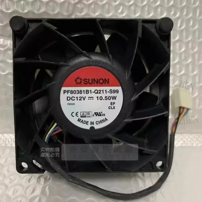 

Y for SUNON PF80381B1-Q211-S99 8038 DC12V 10.50W 4-Wire PWM Cooling Fan