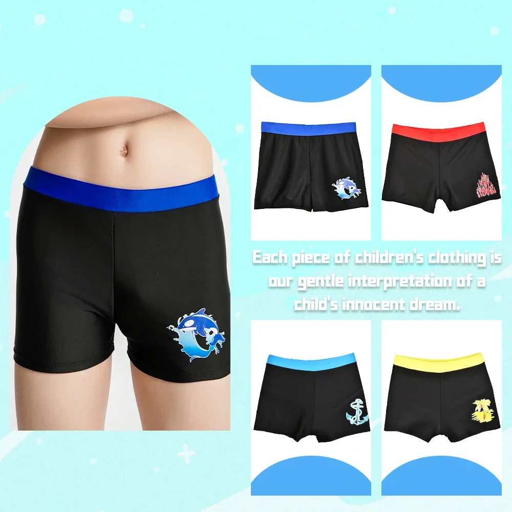 Children Summer Swimwear Trunks Kids Swimming Trunks Cute Boy Quick Dry Beach Swimsuit Boy\'s Clothing Swimming Shorts Boys