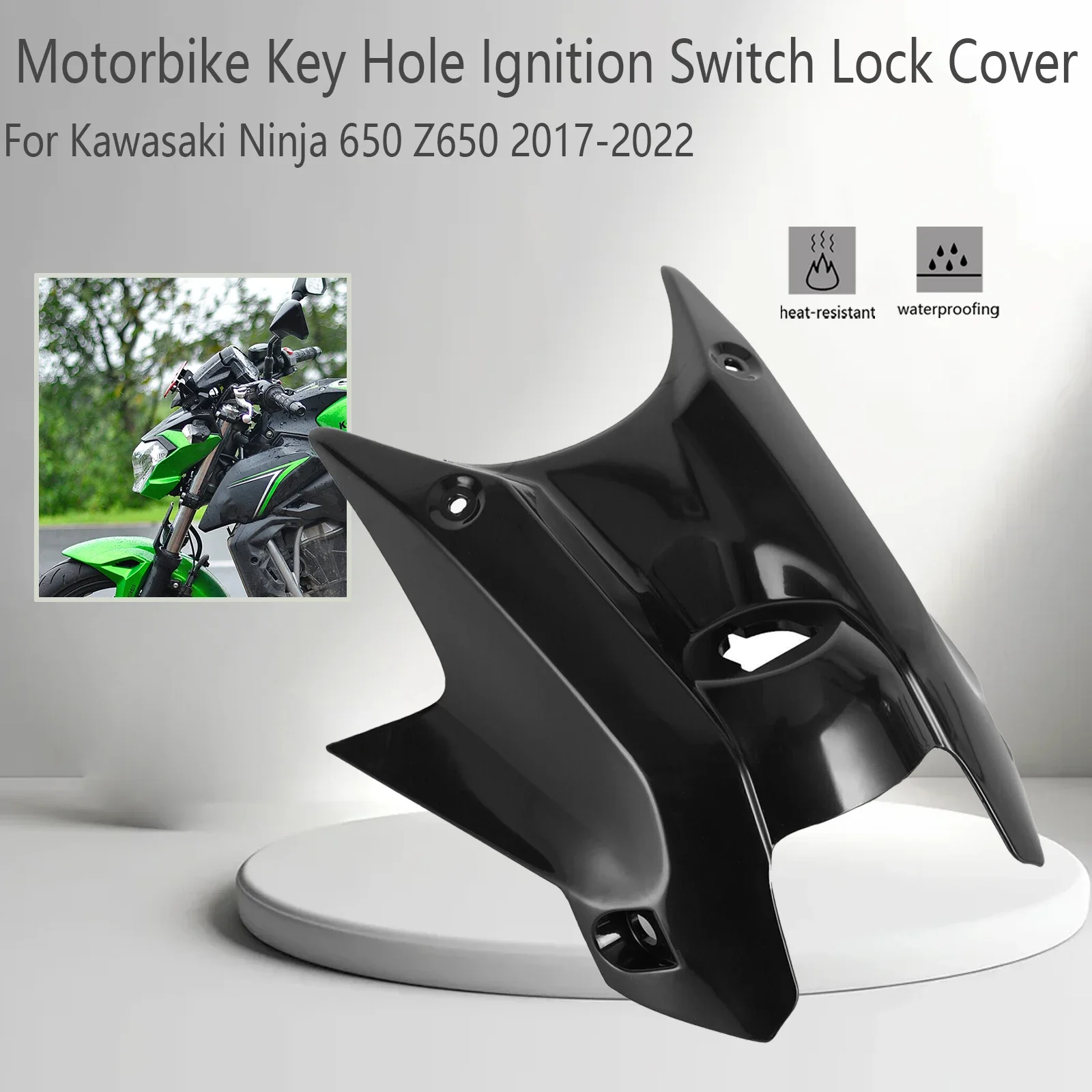 

Z650 Ninja650 Motorcycle Accessories Key Hole Ignition Switch Lock Cover Fairing For Kawasaki Ninja 650 z 650 2017-2022