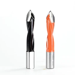 1pc Tungsten Carbide Alloy Drill Bit Woodworking Dia.5-10mm Through Hole Drill Right Left CNC Router Bit Hole Making Tool