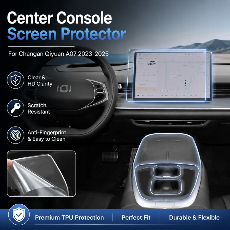 

Center Console Screen Protector For Changan Qiyuan A07 2023-2025 TPU Clear Protective Film Car Accessories, Replacement Parts
