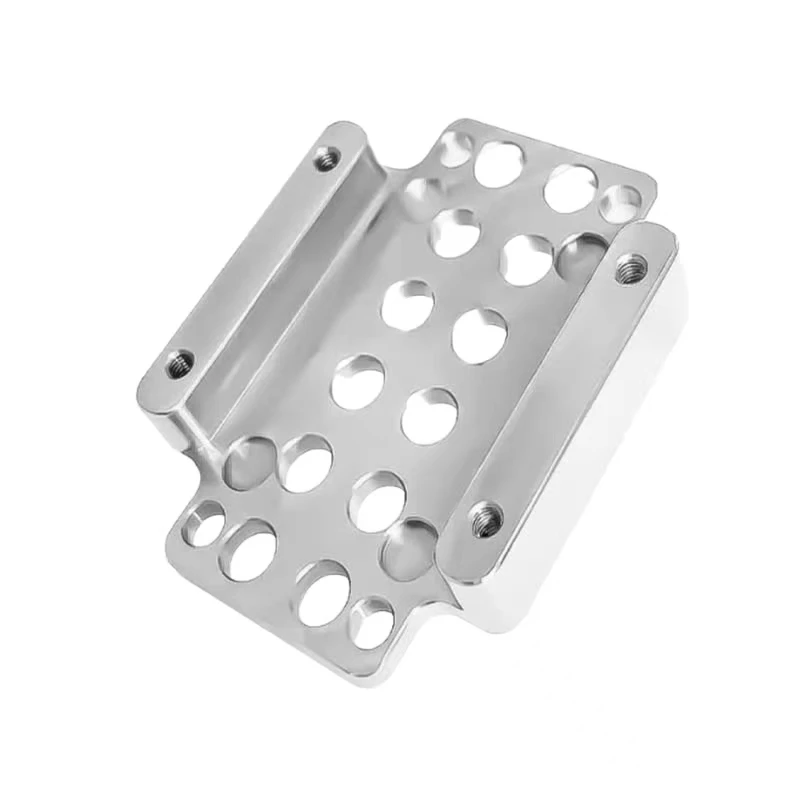 

Custom aluminum alloy high-precision porous mechanical connection block CNC machined hollow mechanical fixing frame