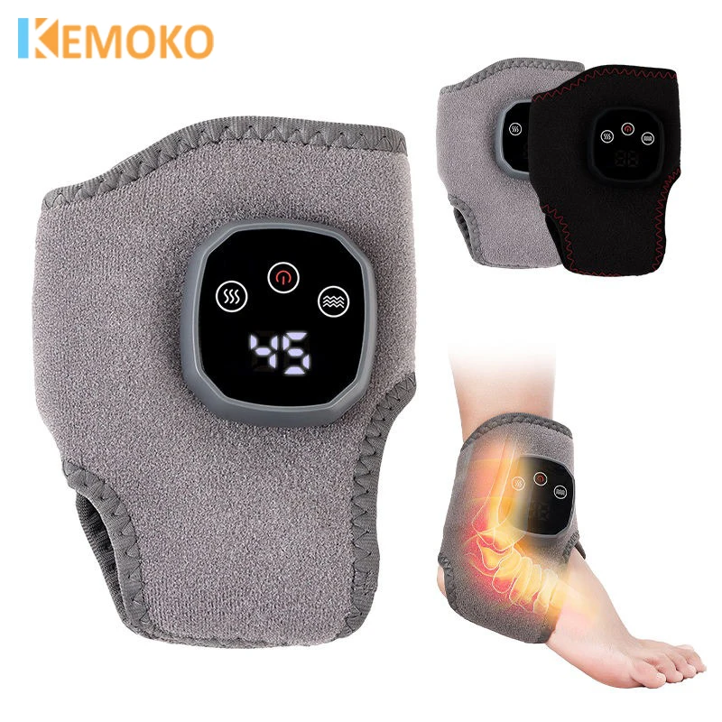 

Electric Heating Ankle Massage Belt Hot Compress Vibration Massage Hand Wrist Foot Ankle Guard Band Carpal Wrap Support Brace