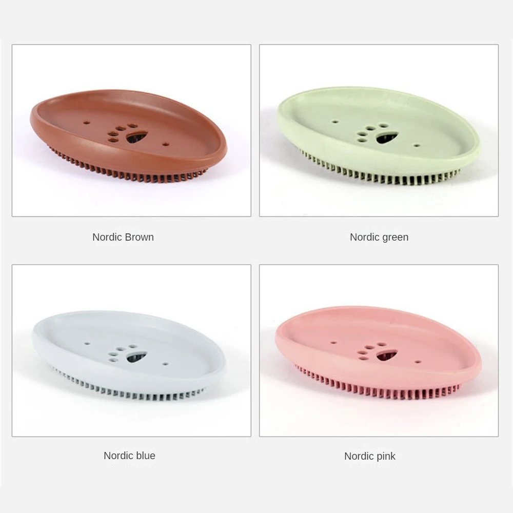 With Cover Soap Rack Box High-quality Material Bathroom Soap Box Bathroom Accessories Soap Box Rack Drainage Rack Cartoon