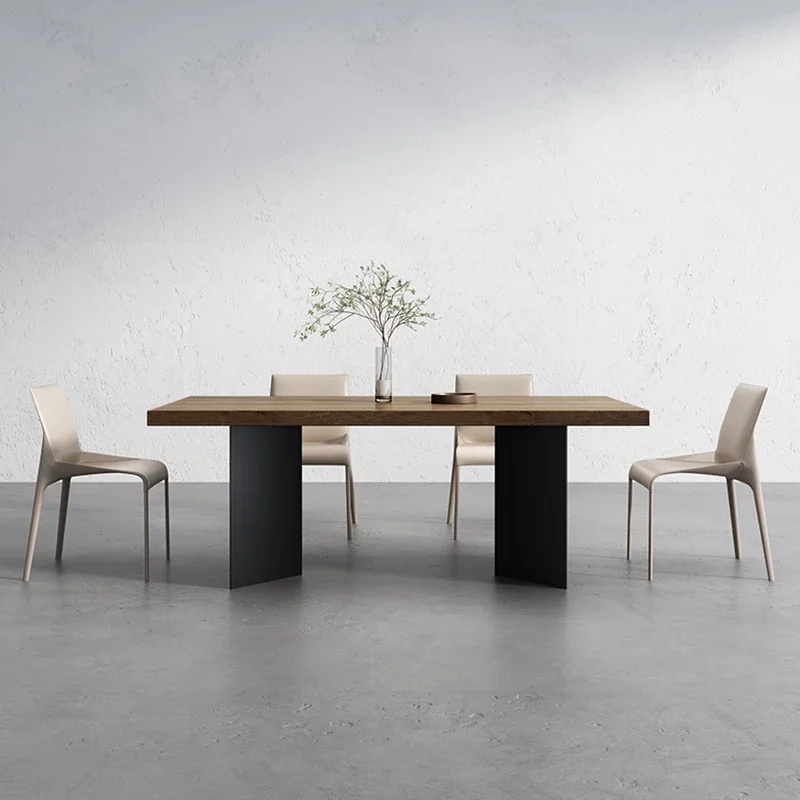 For Nordic High Quality Restaurant Table Modern Light Luxury Adult Aesthetics Designer Dining Table Unusual Mesa Home Furniture