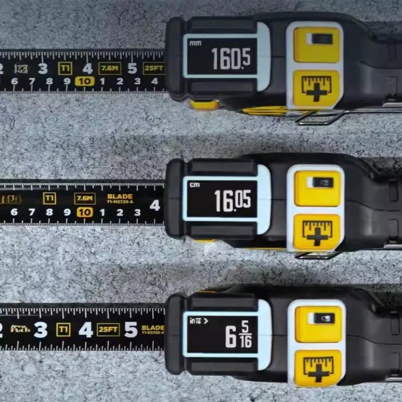 T1 Tomahawk 7.6m Dual Display Data Storage Smart Electronic Laser Tape Measure view 3