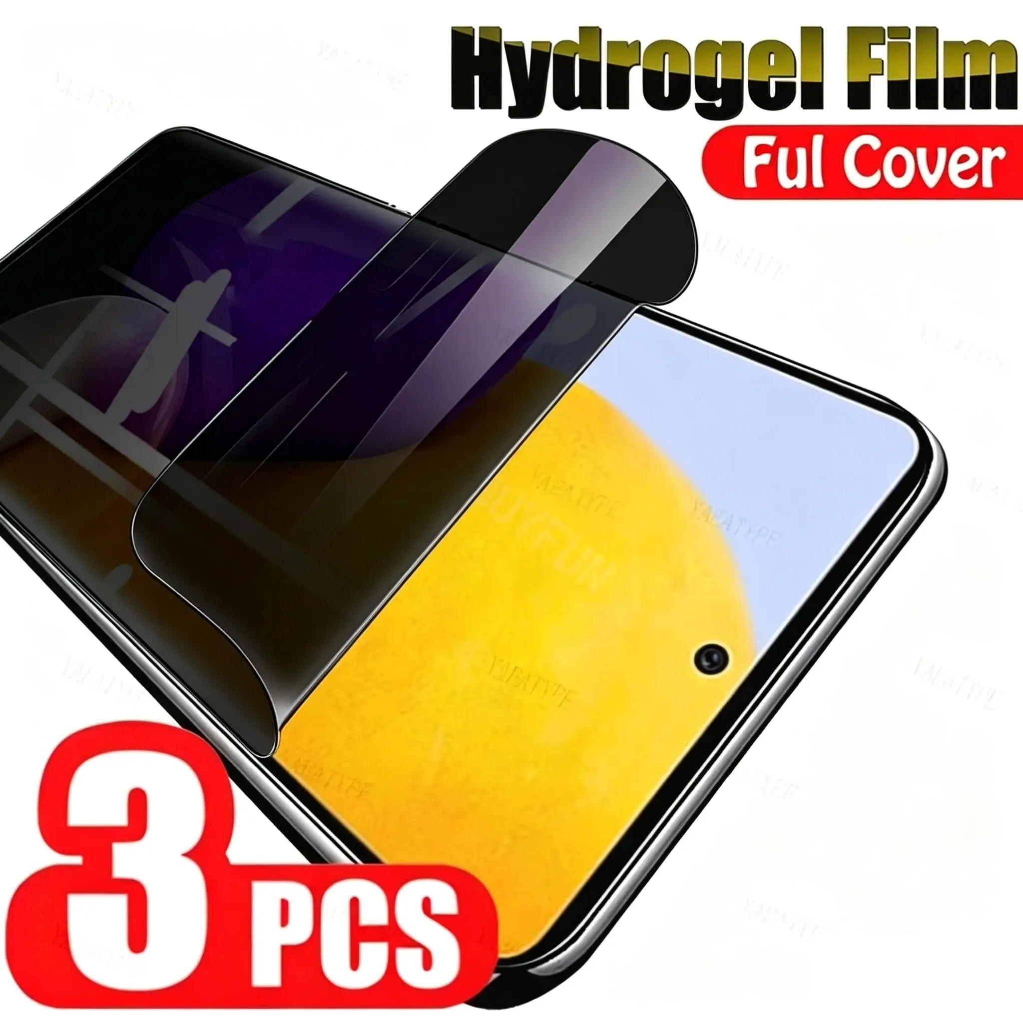 3Pcs Privacy Hydrogel Film Screen Protector For Samsung A71 A12 A52 A52S A72 A24 A34 A54 A16 A36 A56 A13 A23 A73 A15 A35 A55