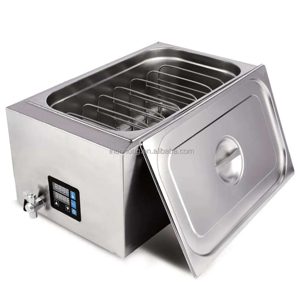 110V 220V Commercial 25 Litres Container Slow Cooker Sous Vide With Digital Display Control With Drain Tap to Release Water