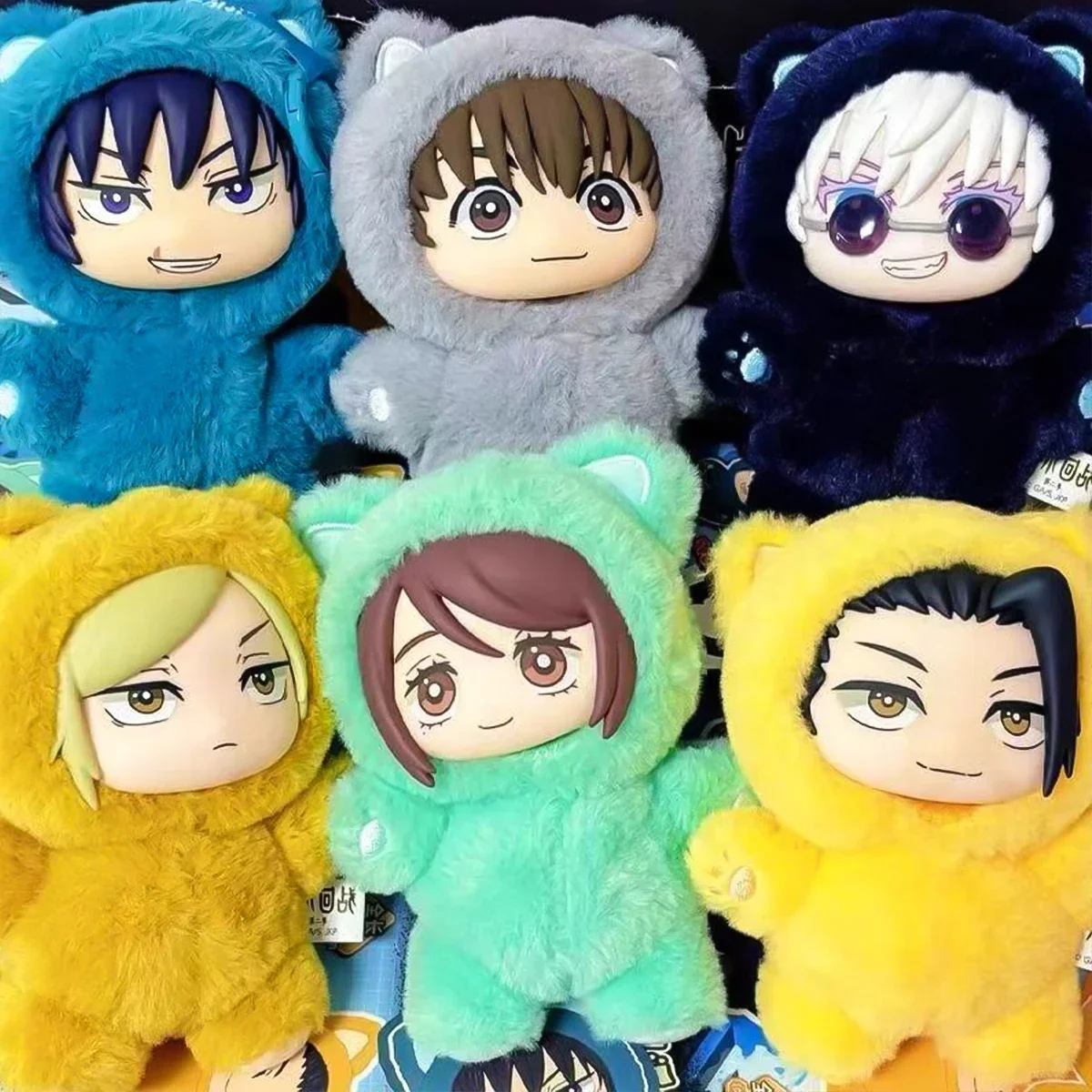 En Stock véritable Eaki Jujutsu Kaisen saison 2 chat parc fête Gojo Satoru boîte aveugle peluche poupée sac pendentif modèle Collection_2026