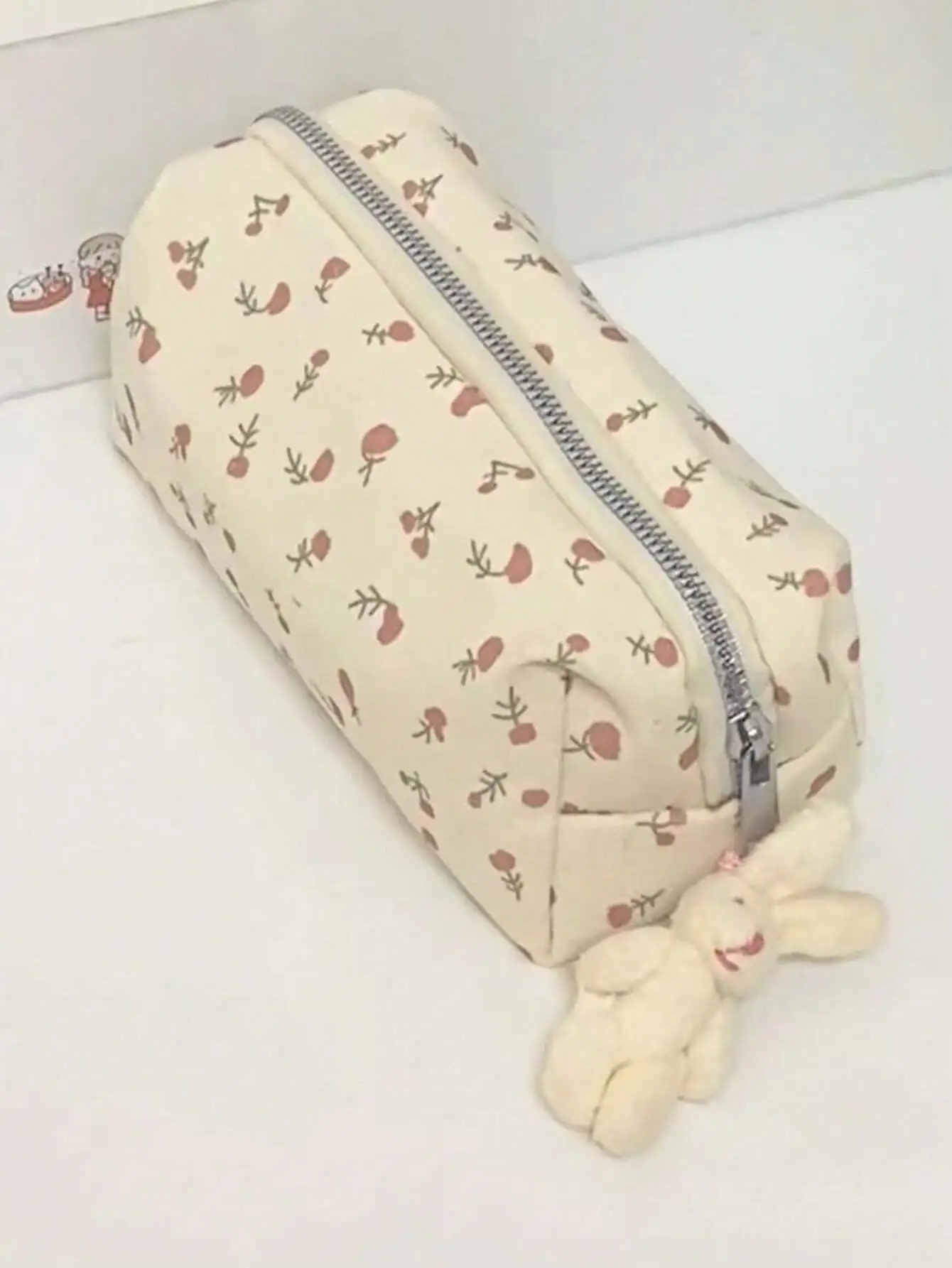 

Fresh Small Floral Pencil Case: Aesthetic Student Stationery Bag