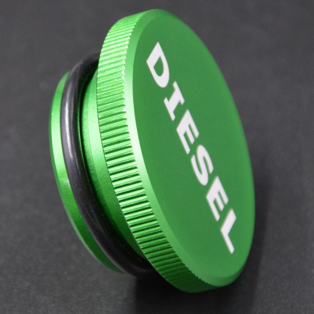 Car Accessories For Dodge All 2013-2019 Diesel Trucks With A ' Capless ' Fuel System CNC Machined Anodized Green Cap