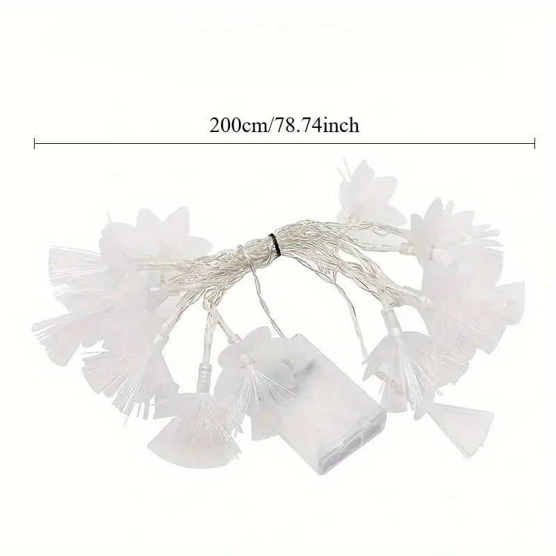 2/3M LED Fiber Optic Fairy Light Battery-operated Garland Christmas Decoration Party New Year's Decor Artificial Flowers Festoon