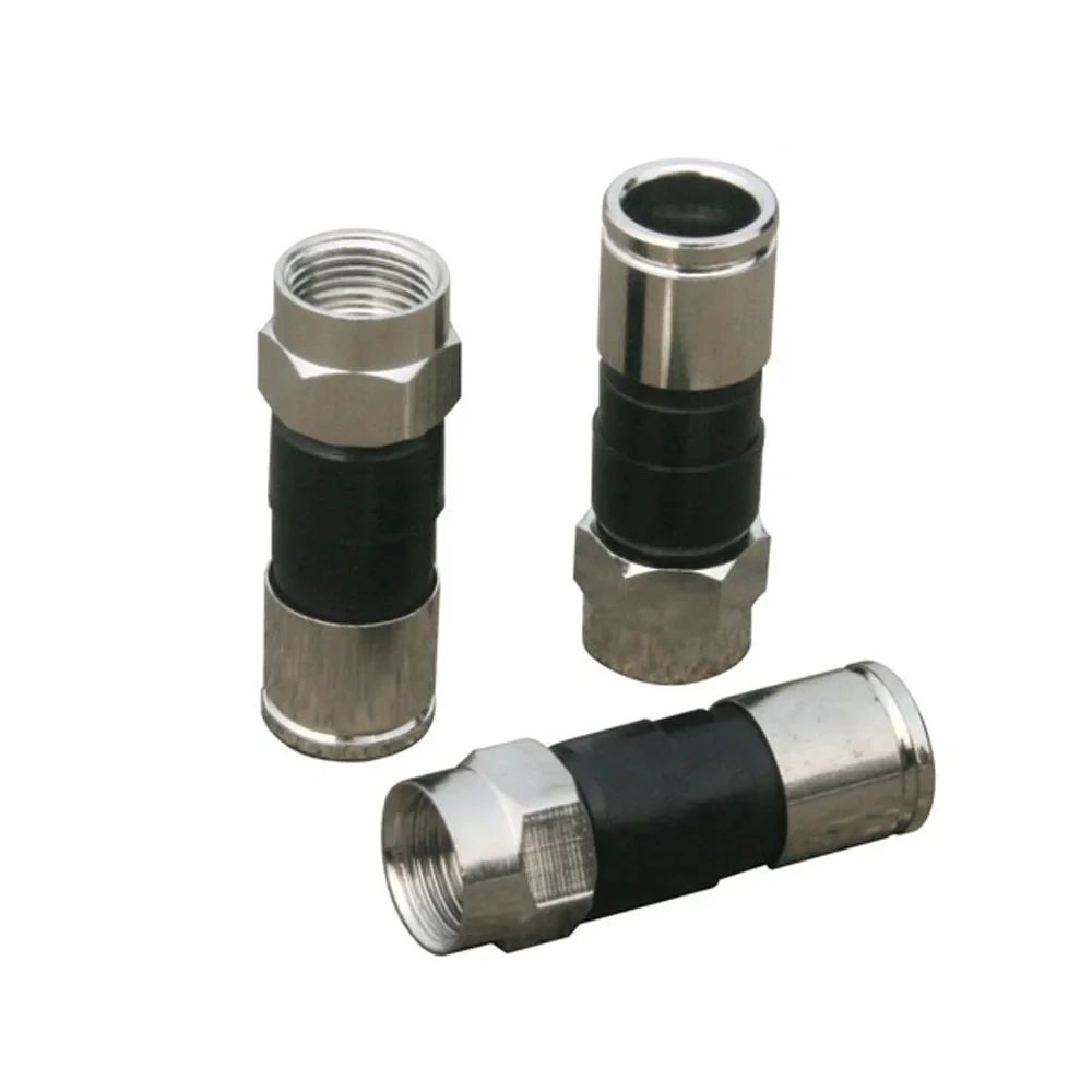 

Connector Compression Connector Rg6 Brass Female 100pcs Per Bag RG6/RG11 Coaxial Cable Connector,Adapters RG6 RG59