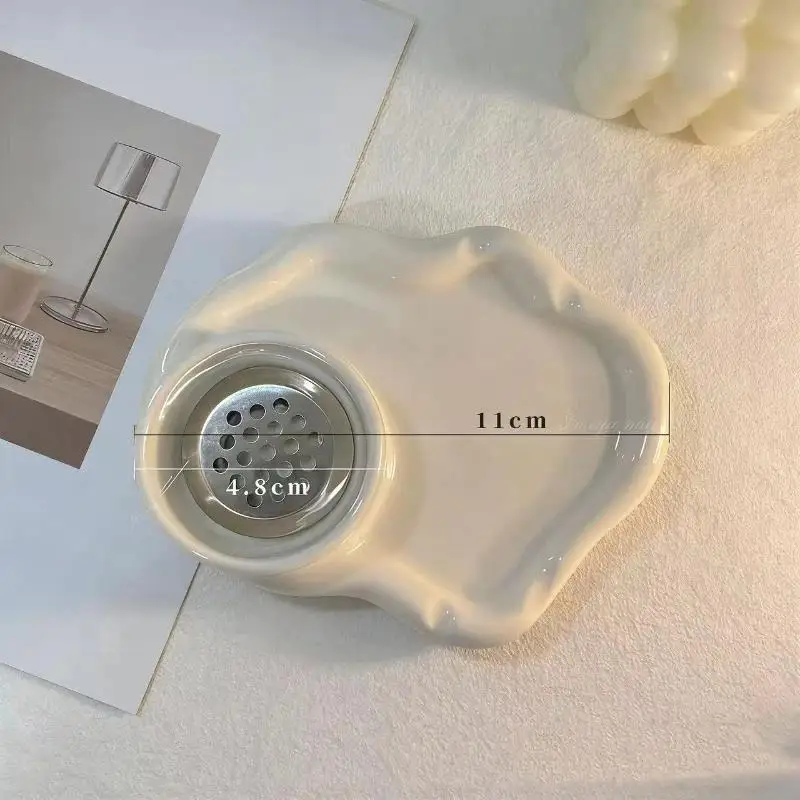 2in1Nail Art Filter Pen Washing Cup Nail Brushes Washing Cup Crystal Glass Showing Nail Acrylic Brush Cleaner Dish With Lid