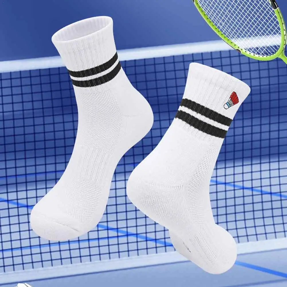 Multicolor Badminton Sport Socks New Cotton Thicken Towel Bottom Socks Breathable Shaping In Tube Socks Unisex