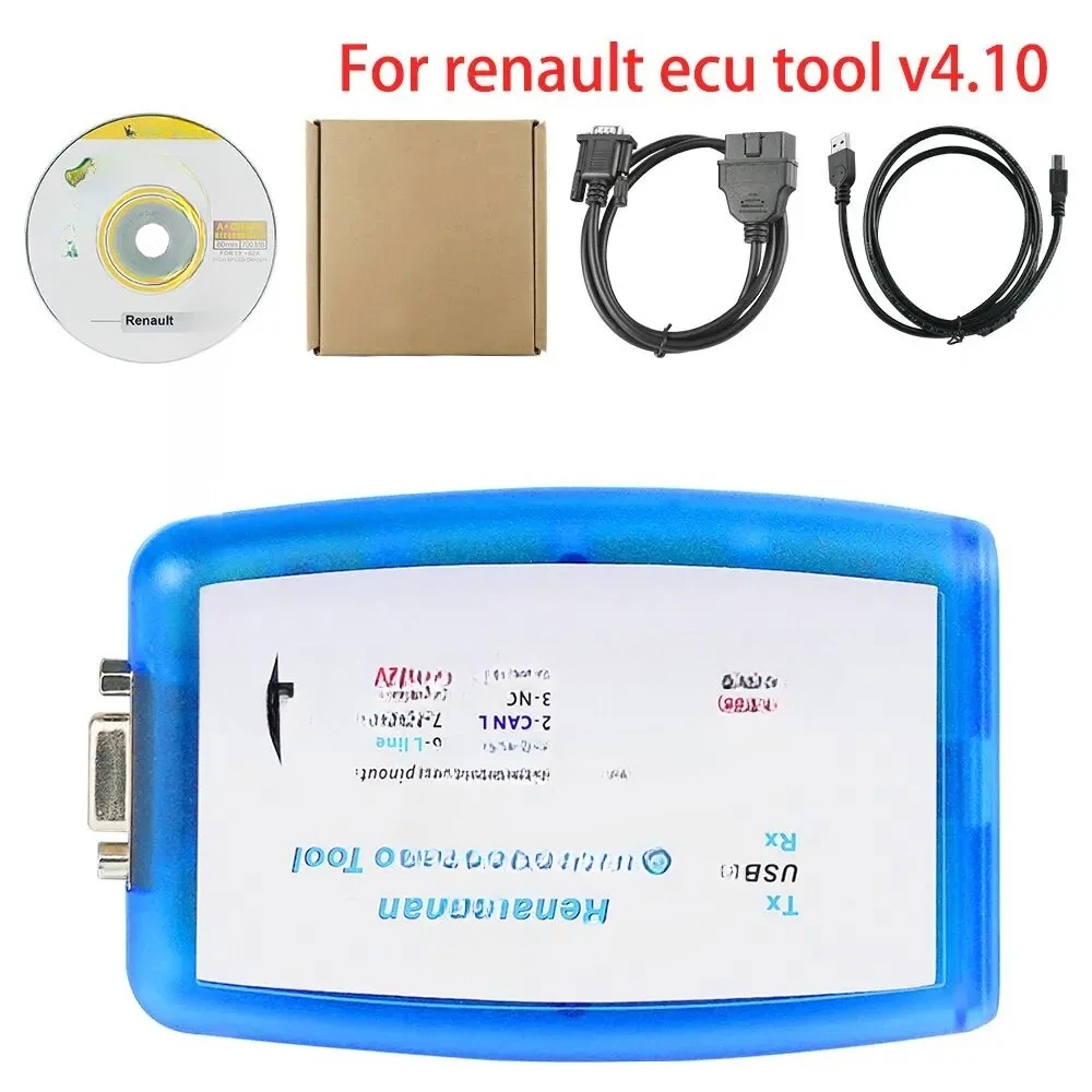 Renaultman Programmer Tool CAN K-Line IMMO V4.10 suitable For Renault CAN/K-Line ECU OBD2 reading/writing EEPROM
